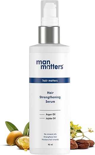 Man Matters Hair Serum for Men | For Silkier, Shinier, Smoother Frizz Free Hair | Instant Shine & Smoothness | With Jojoba and Argan oil | Non...
