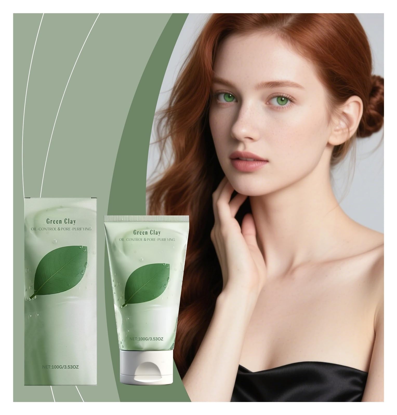 Crema Detergente Centella Asiatica 100 G, For La Pulizia Quotidiana Che Lascia La Pelle Chiara, Idratata E Liscia(3pcs)