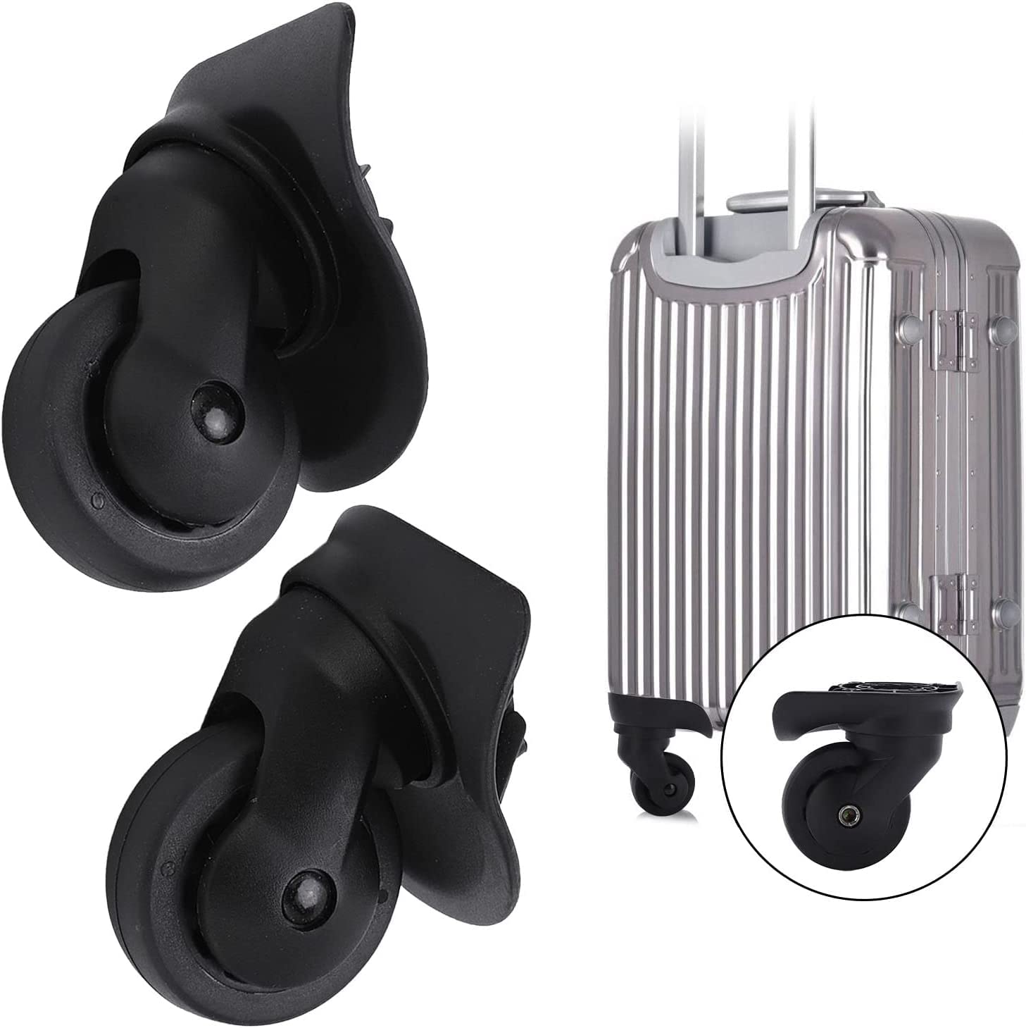 Roues de Valise de Remplacement Roulettes Valise avec Clé Réparation