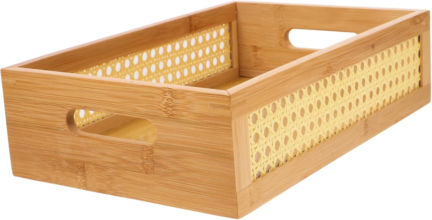 Retro Woven Storage Box Multi-functional Storage Basket for Home Organization for Toys Books and Desktop Essentials