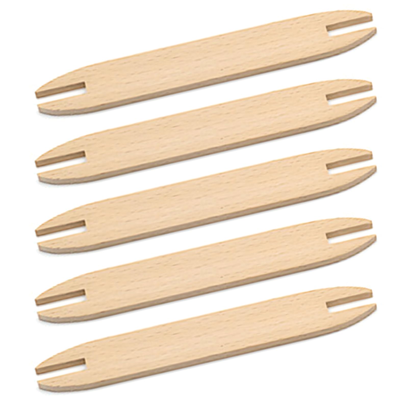 Tsophreniq 5Pcs Wood Weaving Shuttles for Crafting Sweaters Scarves Tapestry Wall Hanging Decoraton Wood Weaving Shuttle