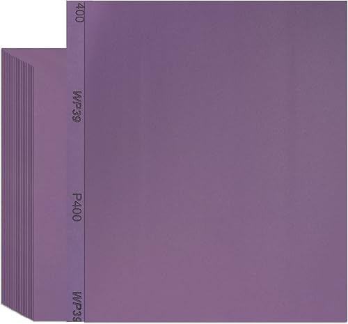 Miniatura 27 de MAXMAN Papel de lija de grano 1000, 20 unidades, hojas de papel de lija húmedo y seco de 9 x 11 pulgadas, papel de lija abrasivo de alúmina fundida