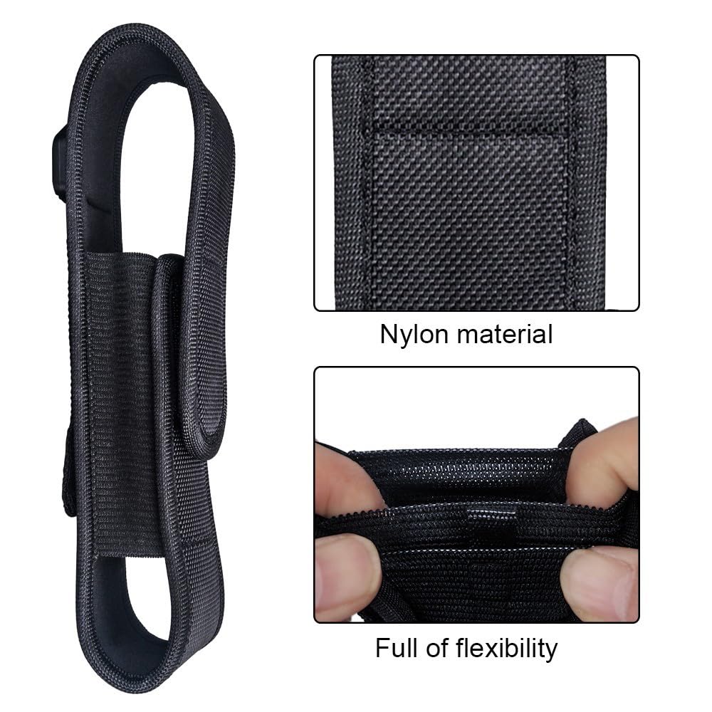 Étui Ceinture Pour Lampe Tactique - Nylon 1000D, Ajustable, Compatible MOLLE - 12