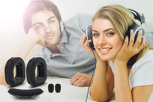 Miniatura 3 de Almohadillas para los oídos A40 TR, almohadillas de terciopelo compatibles con auriculares inalámbricos Astro Gaming A40 TR, piezas de repuesto a40