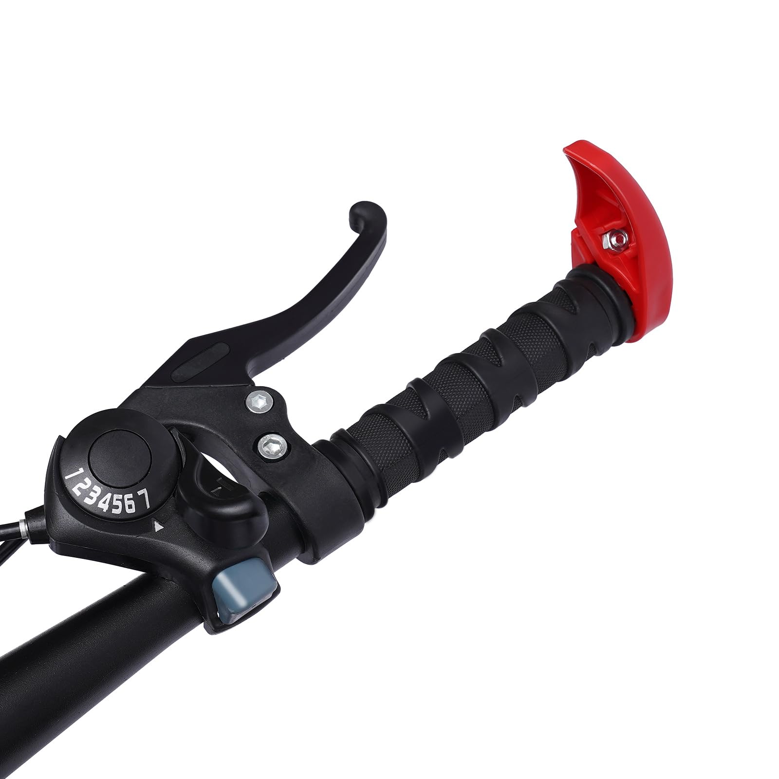 Bicicleta de montaña 20 pulgadas niños roja marco acero carbono doble freno