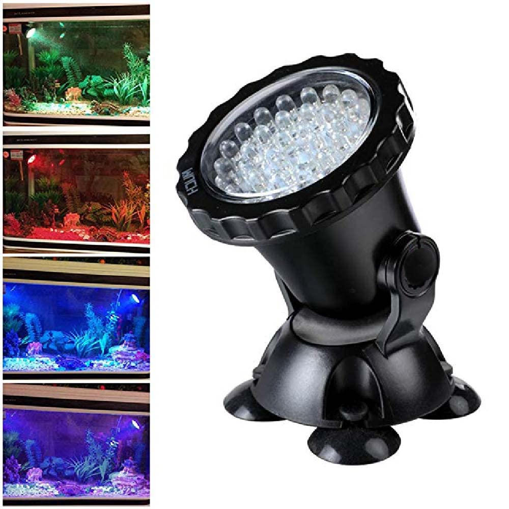 LED-Glühbirnen, 1/2/3/4/5 Stück/Set, Aquariumbeleuchtung, wasserdicht, IP68, RGB, 36 LEDs, Unterwasser-Scheinwerfer für Schwimmbecken, Springbrunnen, Teich, Wassergarten, LED-Glühb
