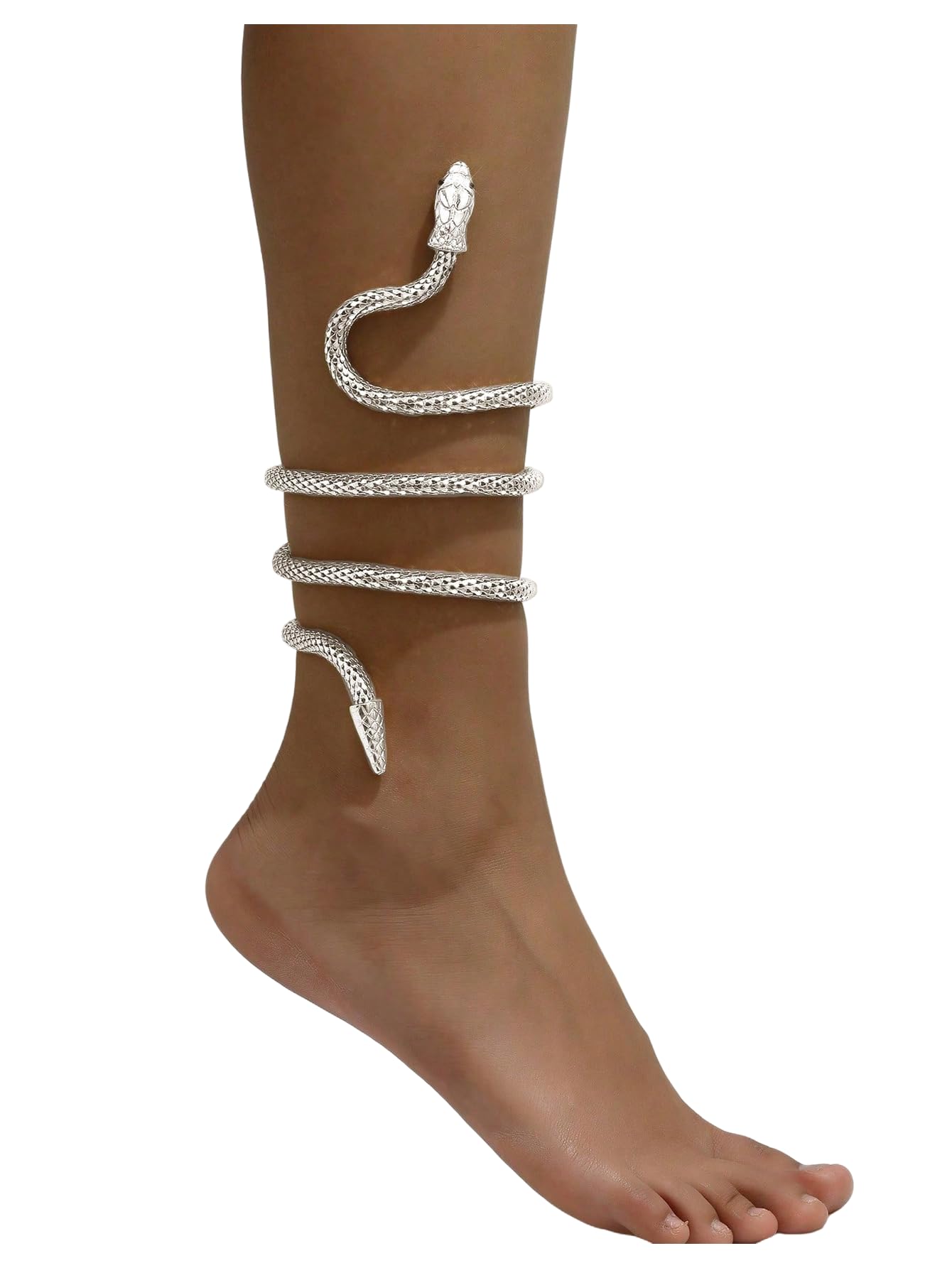 Floerns Women's Snake Anklet Bracelet Wrap Twistable Punk Choker Accessories Halloween