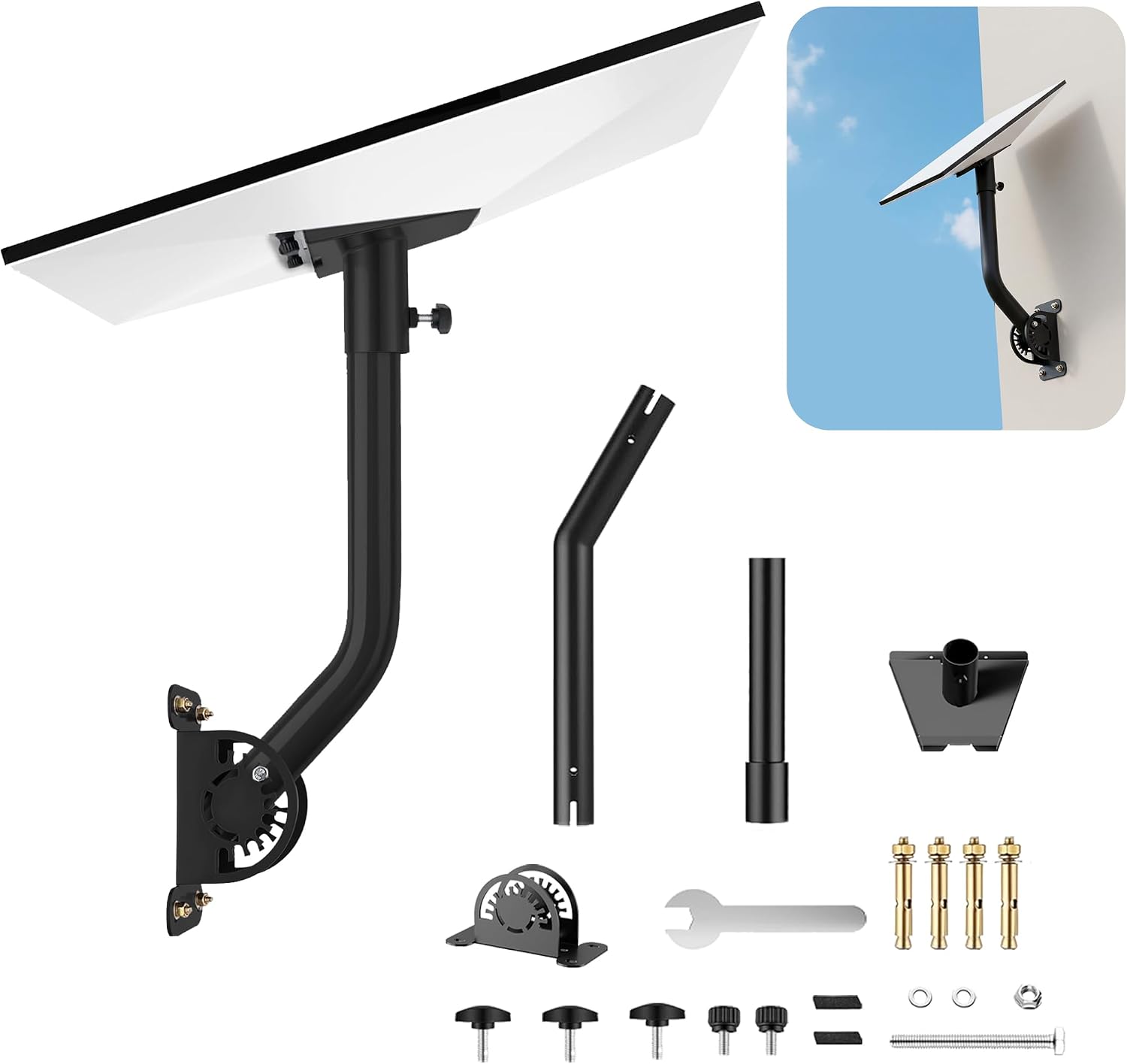 Heavy Duty Starlink Mount, 360° Telescoping Bracket for Gen3