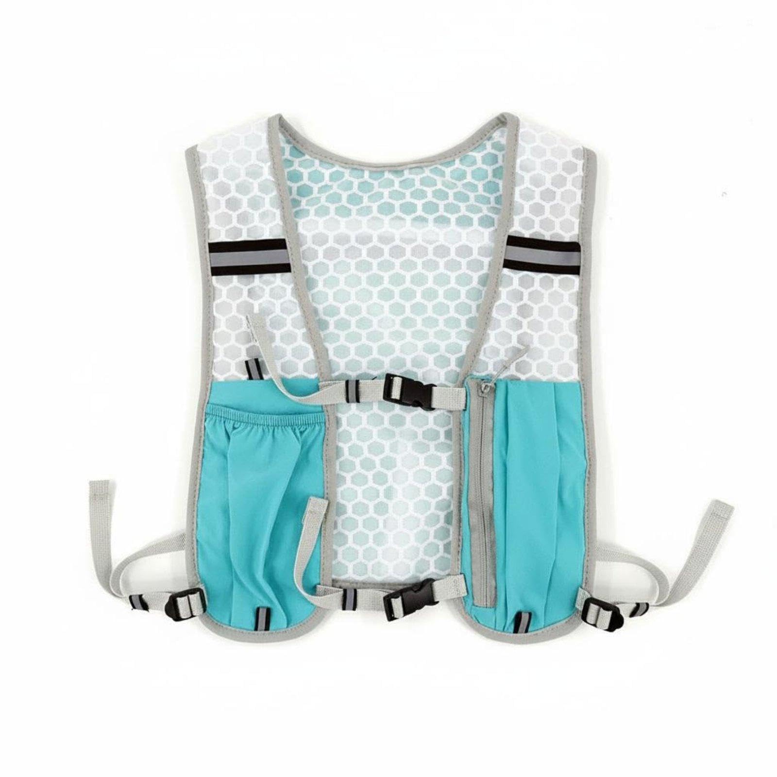 SNAPPSY Trail Running Vest Pack Lightweight Running Backpack Vest Reflective Sports Gear for Runners, Cyclists, Outdoor, Hiking Blue Sports Vest-image-31