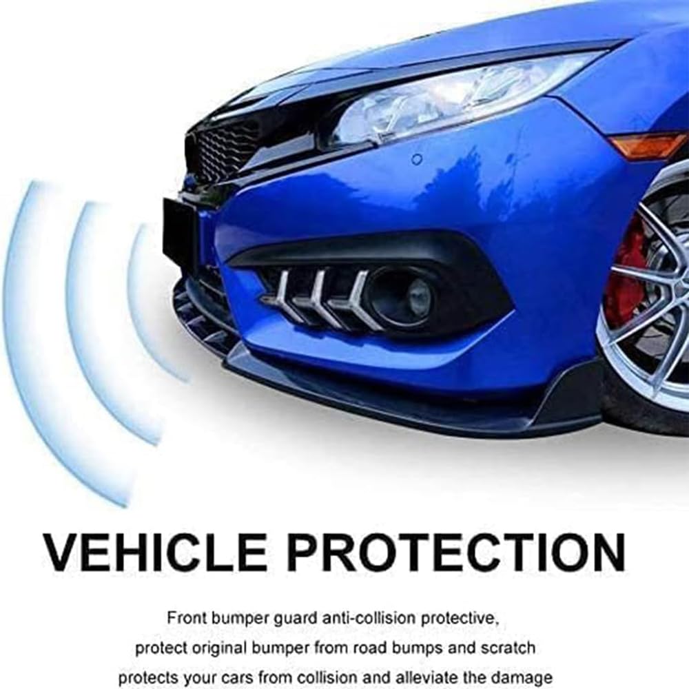 Coche Alerón Delantero, para Volvo XC60 2018-2023 Coche Parachoques Delantero Spoile Difusor Spoiler Labio Protector Coche Accesorios,B