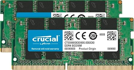 Crucial Ct2k16g4sfd66 Kit Memoria Per Portatile Per Portatile Da 32 Gb 16 Gb X2 Dual Rank Ddr4 2666 Mt S Pc4 Sodimm 260 Pin Amazon It Informatica