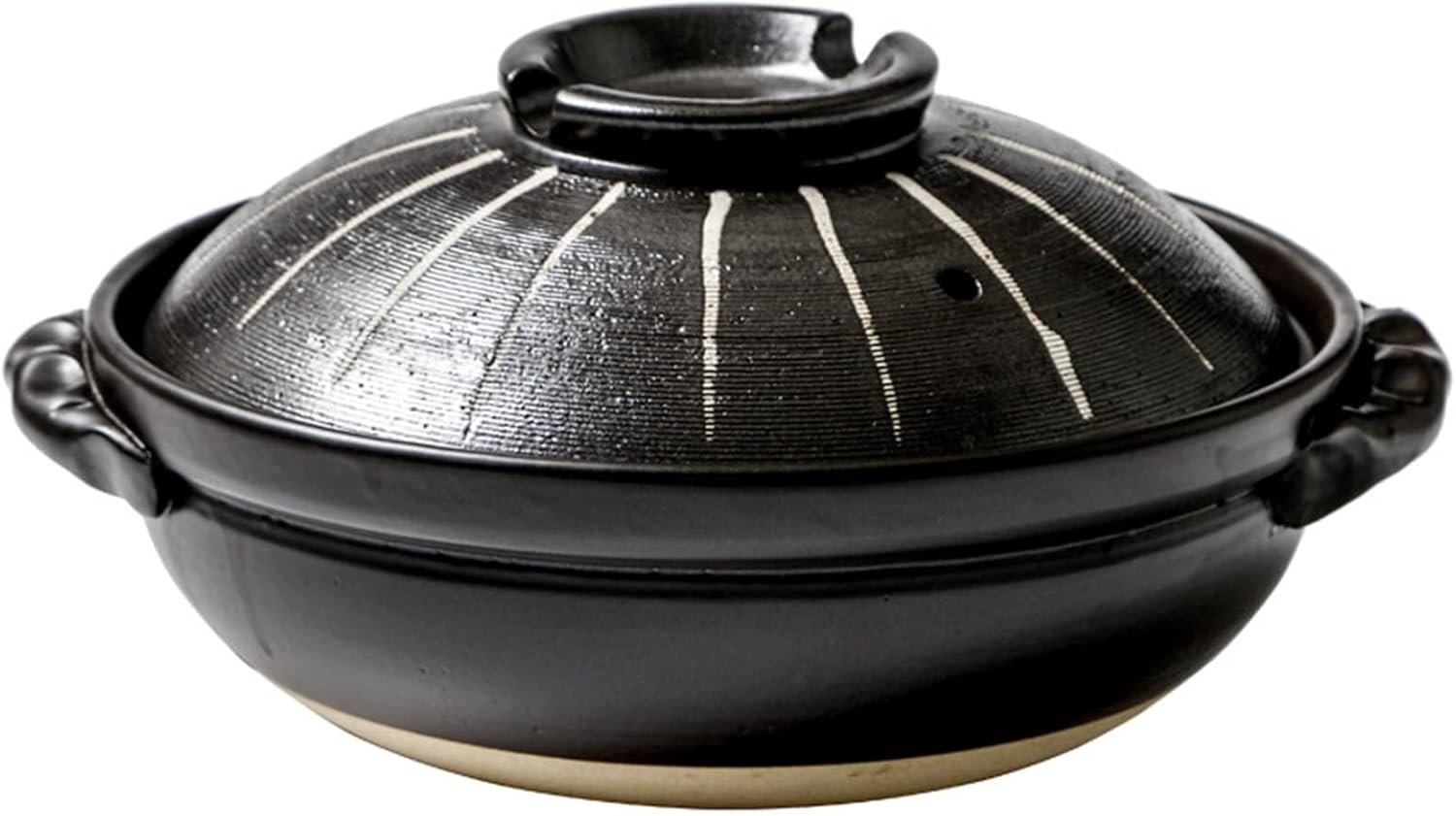 Cazuelas, Olla De Barro Donabe De Estilo Japonés, Olla Caliente De Loza De Rayas Negras
