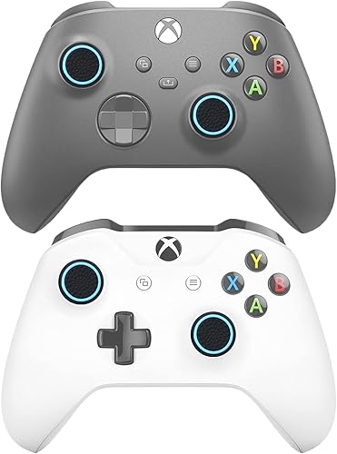 Miniatura 3 de 9CDeer Juego de 6 empuñaduras analógicas para el pulgar compatibles con PS5, PS4, Xbox Series XS Xbox One, controlador Switch Pro negro y azul