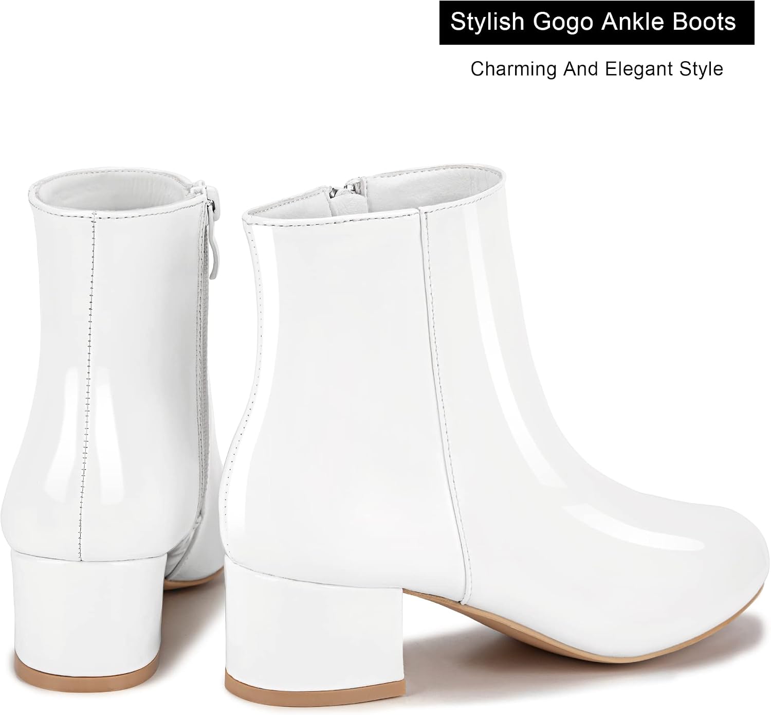 Zipper Booties Shoes 