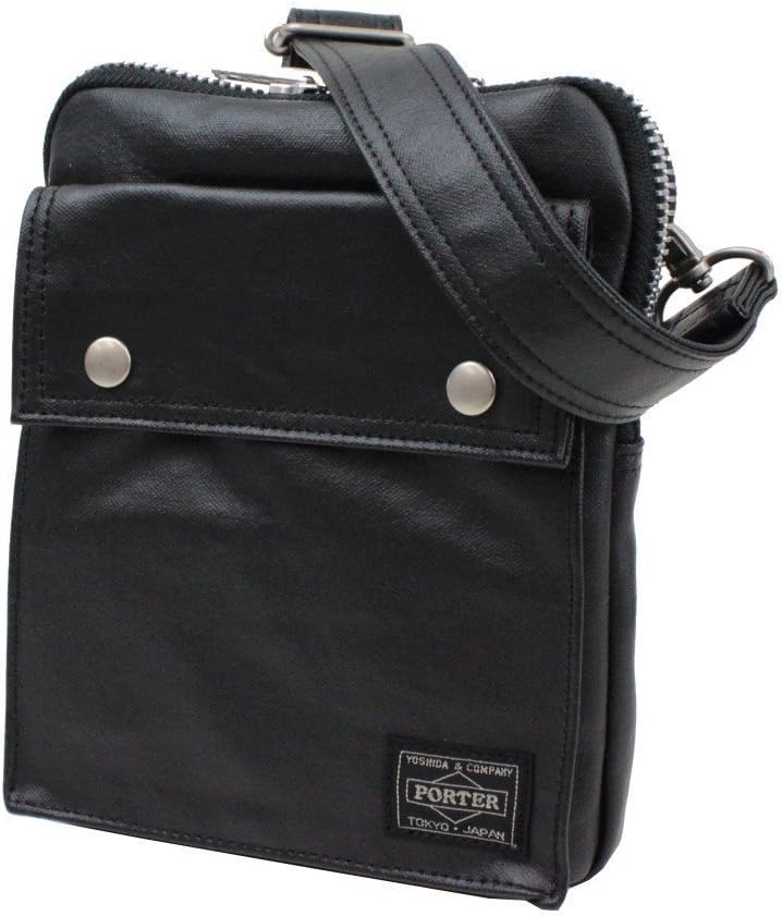 Yoshida Bag [Choose Color] Porter Freestyle Vertical Type Shoulder Bag 707-07146 (Black)