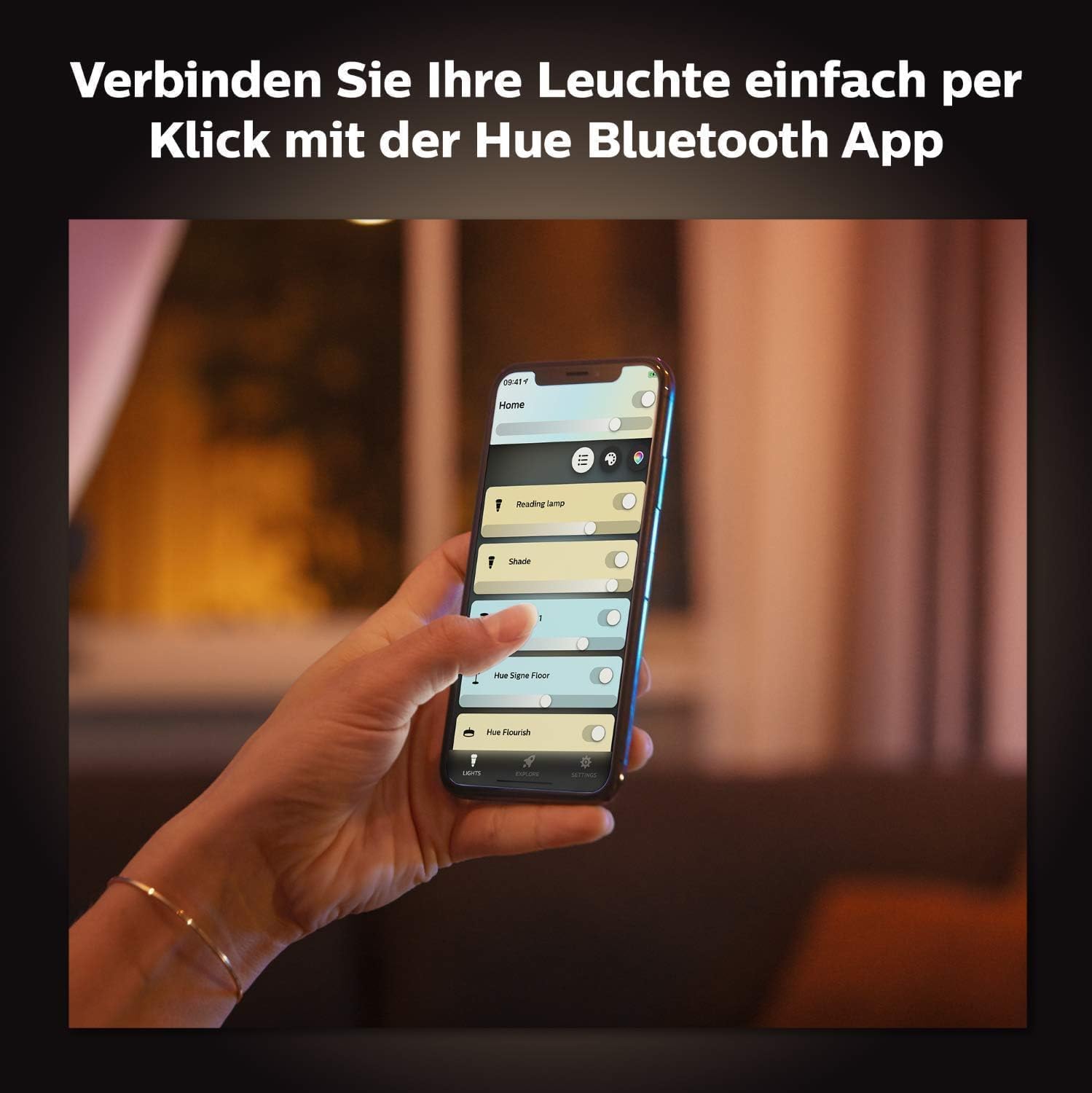Philips Hue Milliskin White Ambiance Einbauspot 3er Pack 400lm 70mm warm- bis kaltweißes Licht App steuerbar kompatibel Amazon Alexa