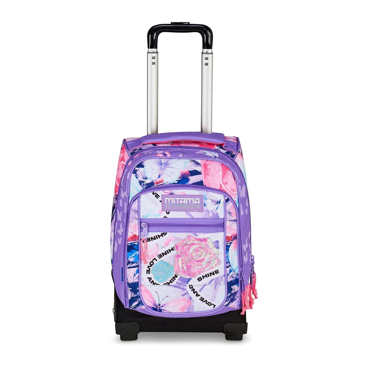 Mitama Trolley DR Scuola LOVE&SHINE, 34 Lt, Uso zaino, Tasca con organizer, Bambina, Scuola elementare e media, Viaggi e tempo libero