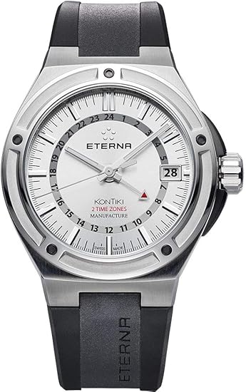Amazon | Eterna メンズ腕時計 ロイヤル KonTiki 日付 GMT アナログ 自動 7740.40.11.1289 | メンズ腕時計  | 腕時計 通販