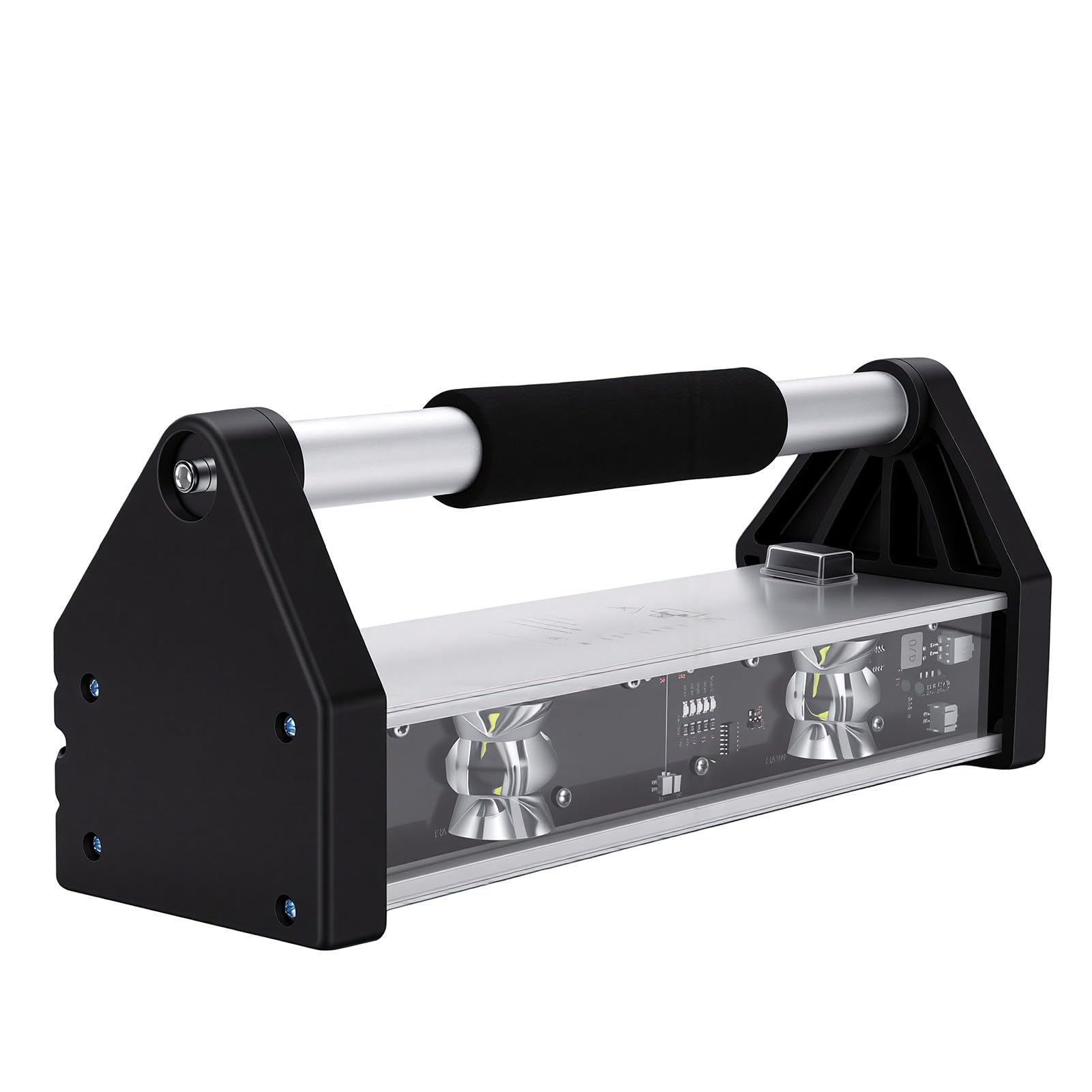 Garosa Lámpara de Inspección para Pulido de Paredes, LED de Doble Cabezal (aleación de aluminio) | Gran angular de 165°, carcasa de aleación de aluminio, cable de 8 m para pintores contratistas Drywall, 26 W 2200 LM