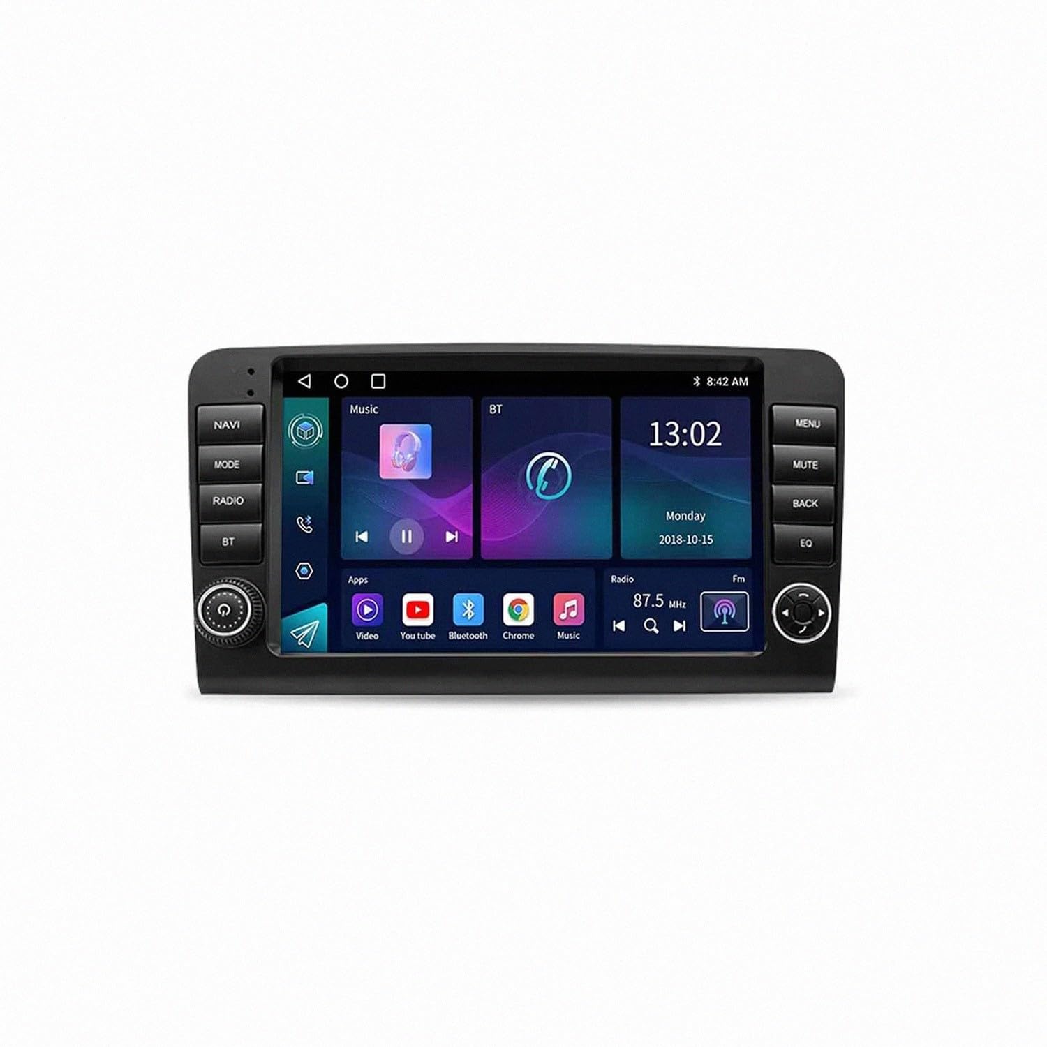 Ekran Z Bezprzewodowym Car Play dla Mercedes Benz ML450 ML500 GL GL450 GL500 W146 Bezprzewodowe Carplay I Android Auto, Radio Z Ekranem Dotykowym Ips, Nawigacja Gps Kamera, 4 Rdzeń 1G+16G
