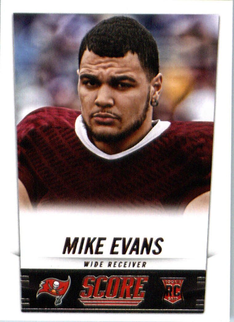 2014 Score Football Card #410 Mike Evans - Tampa Bay Bucs NFL Rookie Card