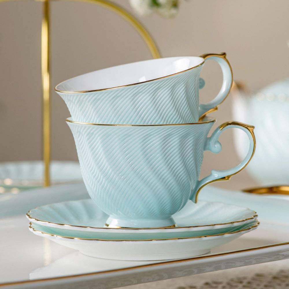 Kaffeetassen-Set aus Knochenporzellan, für Zuhause, Büro, Restaurant, Blume, Teetasse, Milch, Wasser, Saft, Instant-Kaffee, perfekt für heiße oder kalte Getränke