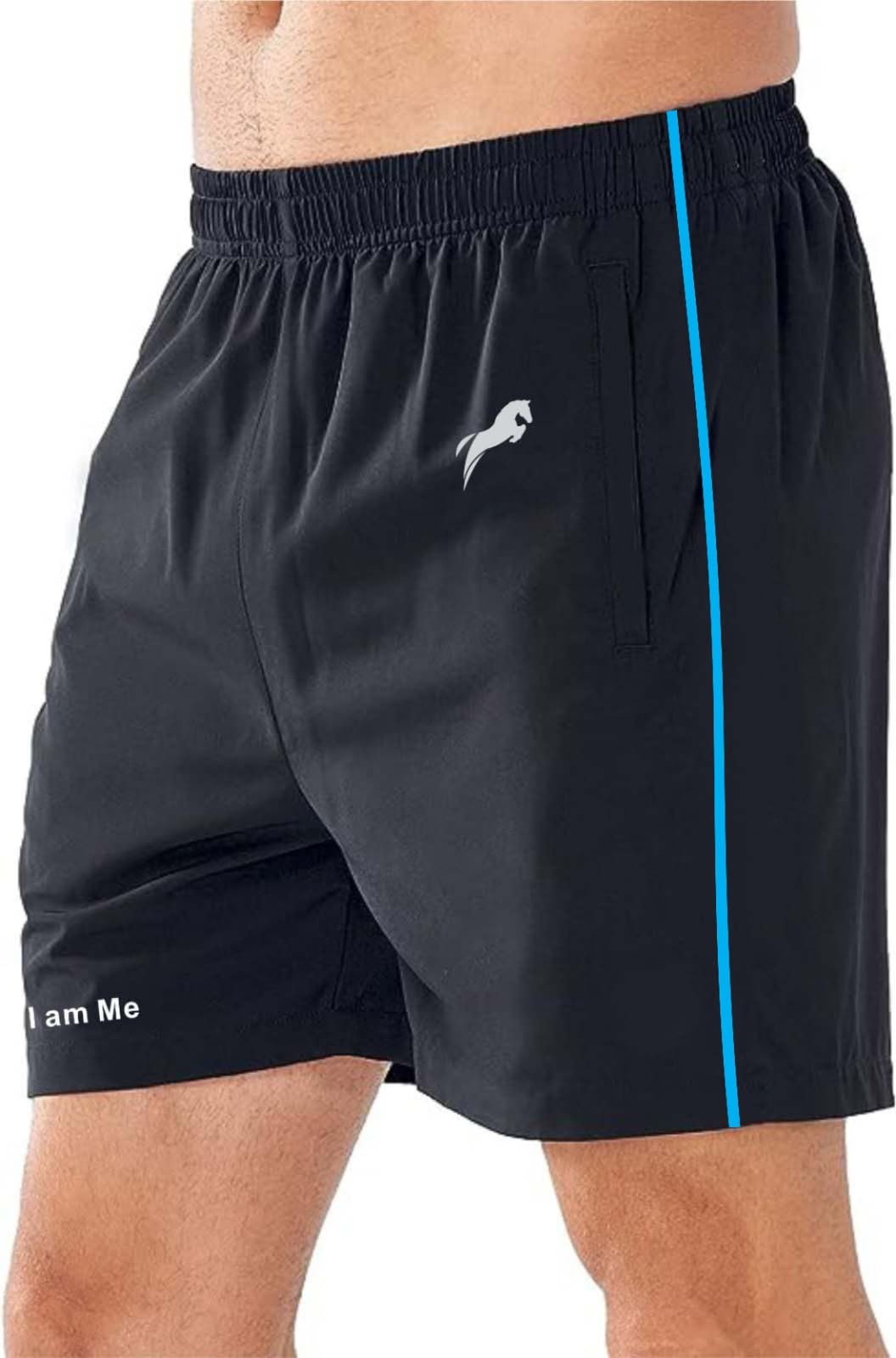 Mens 2 Pack Polyester Yoga Short Men Summer Running Gym Sports Shorts with Pockets Shorts for Men-image-44