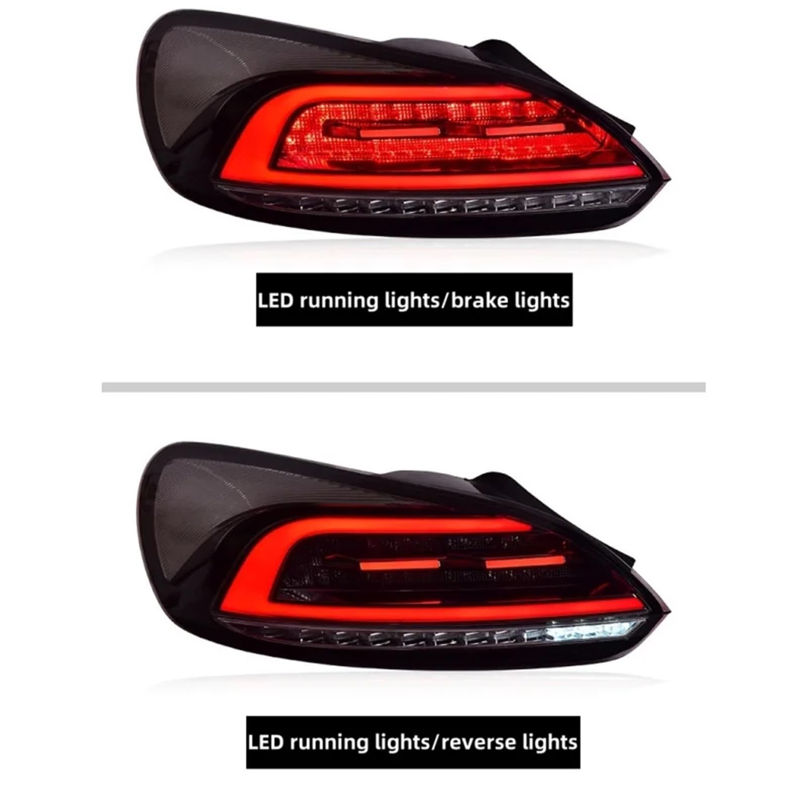 Lampa tylna zespolona Akcesoria samochodowe do VW 2009-2014 Lampy tylne światła mijania światła hamowania światła obrotowe tylne światła LED(RED)