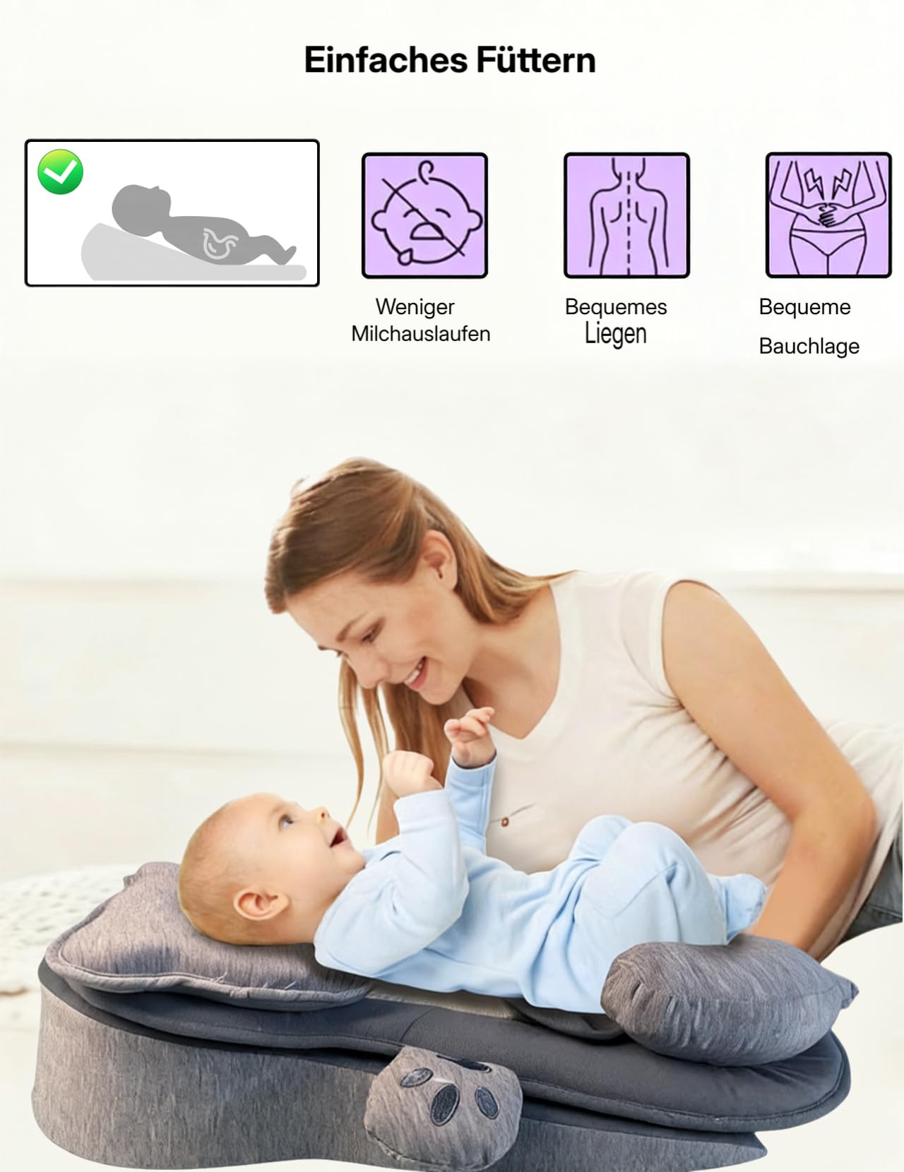 Oreiller Doux Et Confortable, Adapté à Toutes Les Morphologies, DéHoussable, Lavable Et IndéFormable