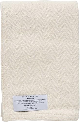 Red Land Cotton Manta  Cultivada y fabricada en Estados Unidos 100% algodón  Manta de cama suave y transpirable tamaño King  Ligera y acogedora