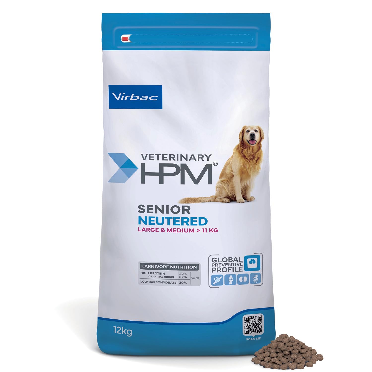 Veterinary Hpm Virbac Hpm Dog Senior Neutered Large&Med 12Kgvirbac 00470 12000 g