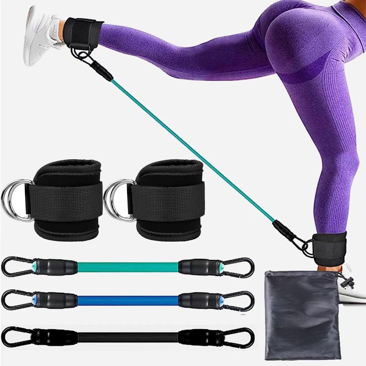 Pro Ankle Resistance Bands with Cuffs, Versatile Resistance Bands for Working Out