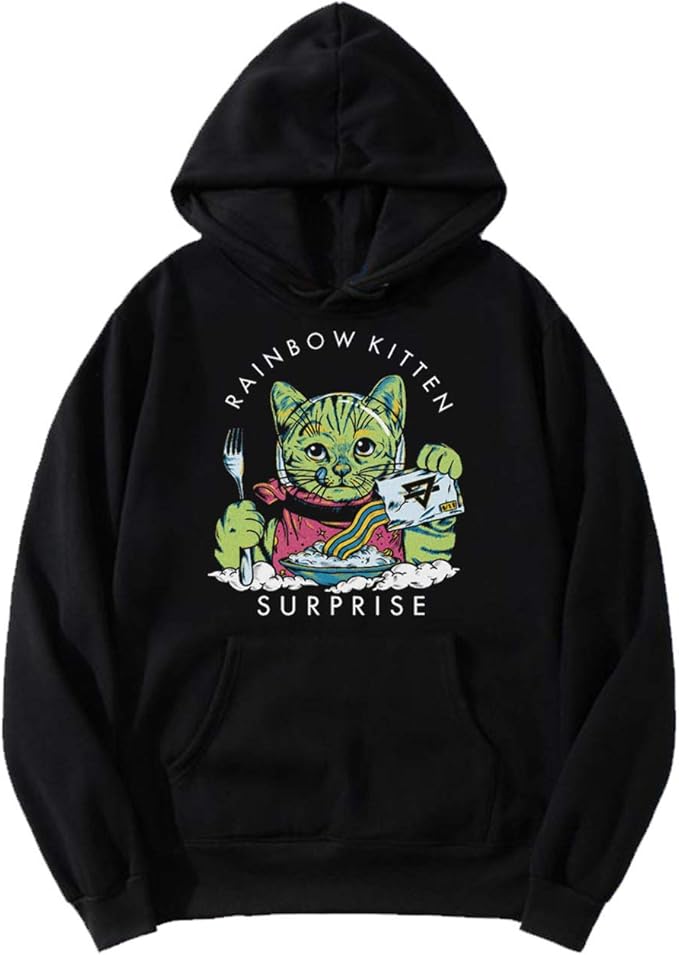 Rainbow kitten surprise sweatshirt Clearance