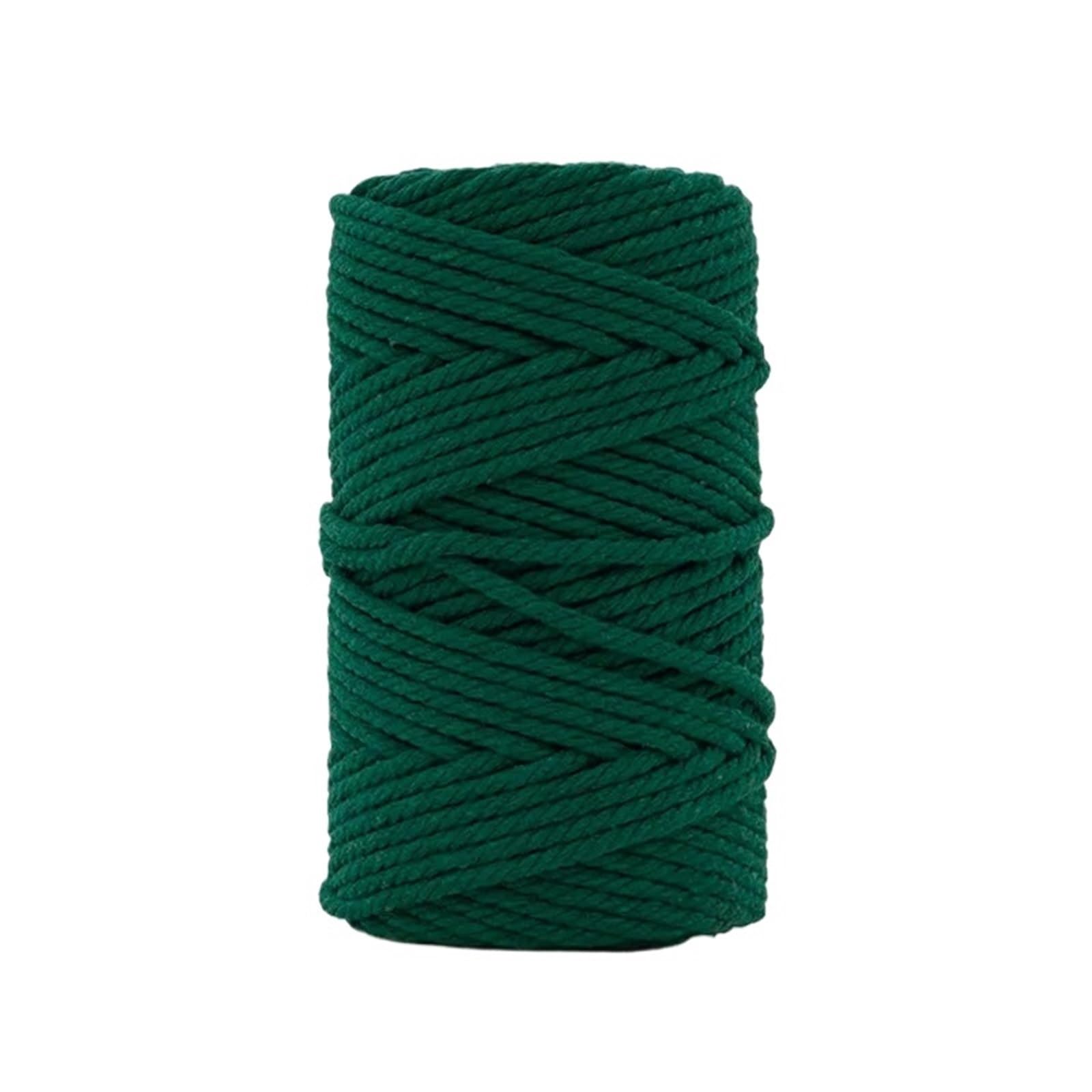 Cotton Macrame Cord 3.0mm Core-Spun Cotton Rope 50 Yards Natural And Colorful Cord for Macrame Jewelry Making Craft DIY(Color2)