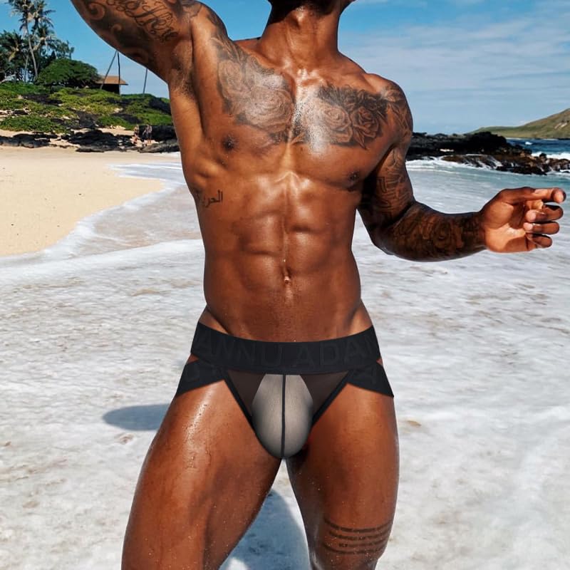 Men's Sexy Low-Rise Lifting Elastic Breathable, Comfortable Underwear - High Waist Hip Lift Stretch Boxer Briefs for Sports3