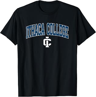 Elite Authentics Ithaca Bombers Arch Over Logo Unisex Youth Black T-Shirt