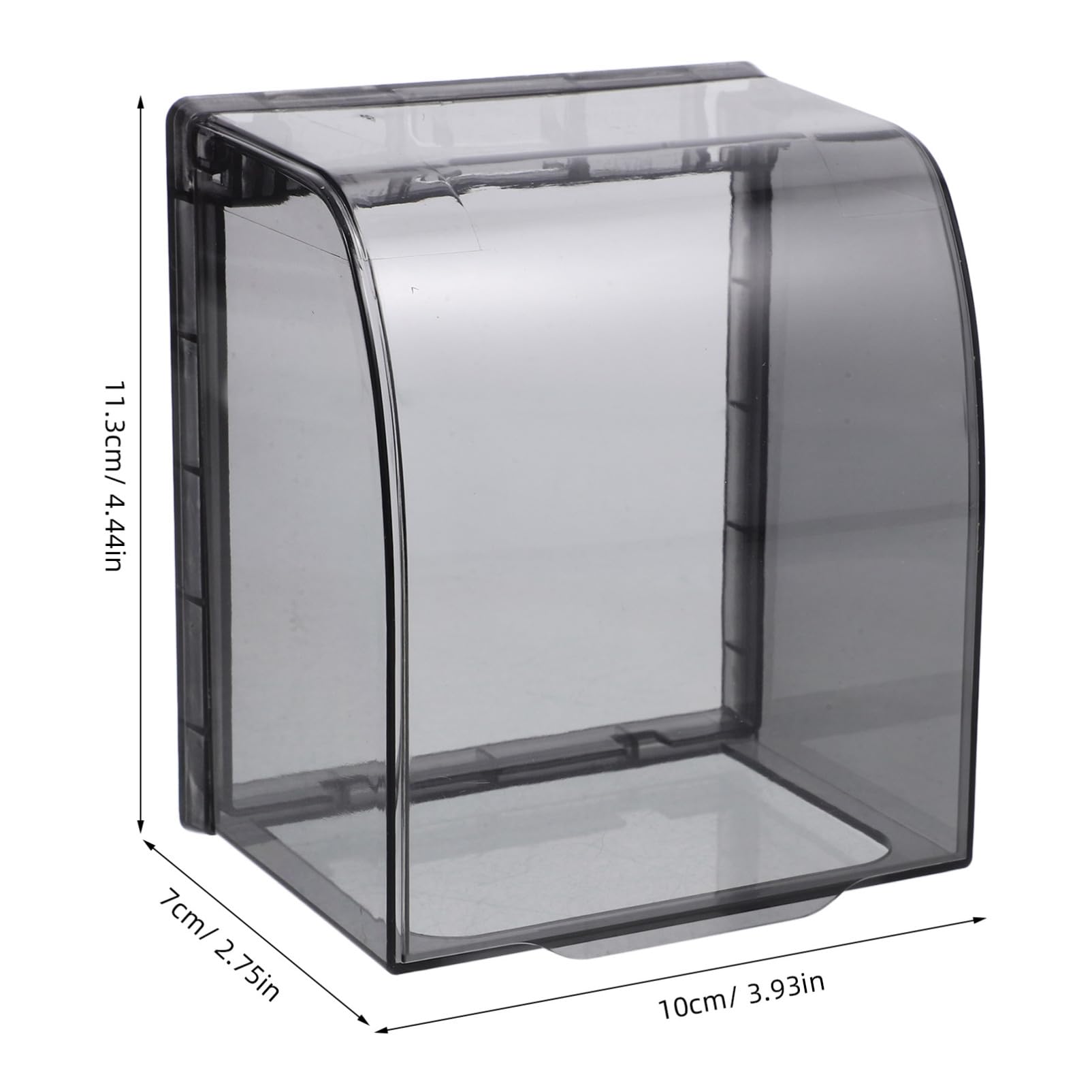 HEALEEP Electrical Outlet Cover Box Push Button Switch Protection for Bathroom Kitchen Plastic Easy Installation Modern Design Humidity Resistant