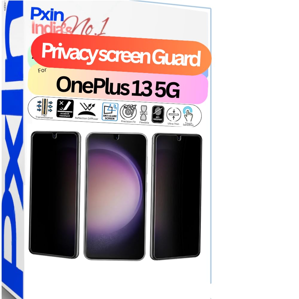 Pxin Mobile Privacy Guard compatible with OnePlus 13 5G | Mobile Privacy screen protector | Anti Glare | Anti Spy Screen Protector | Reduces blue light | Scratch proof | Eye Protection-picture-28