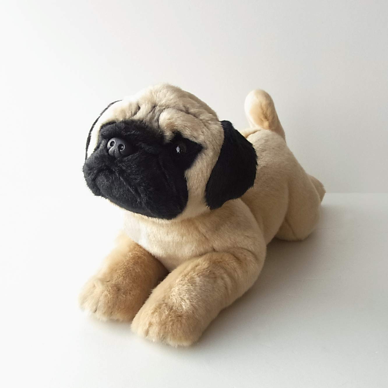 Amazon.co.jp: ニニアンドキノ ぬいぐるみ 犬 リアル 寝そべりわんこ