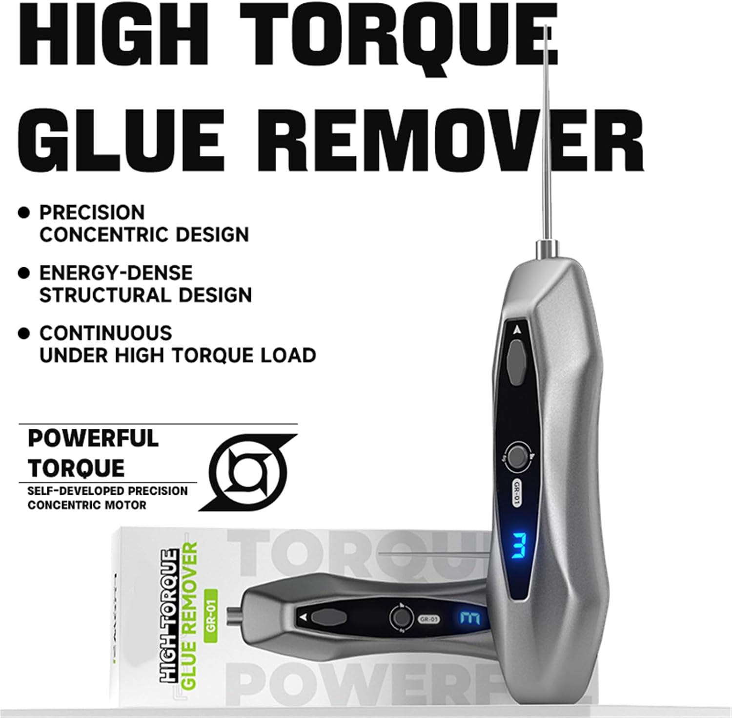 Durability Glues Removers High Torques Motor Low Temperature Heating Safe for Delicate Screen Removal Tool Touch Adhesive Removal Tool