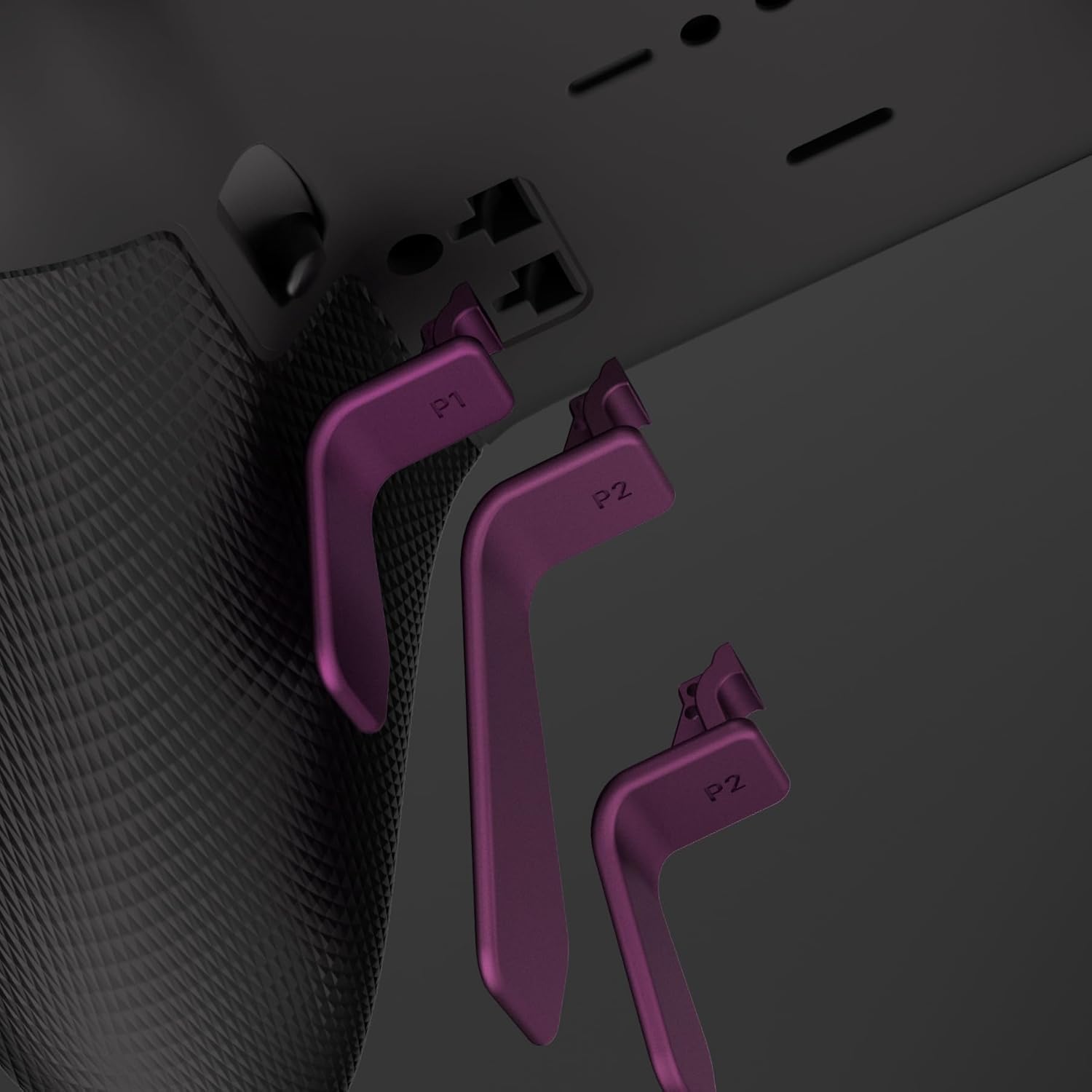 eXtremeRate Swift Paddles for Xbox Elite 1/2 Controller, 6 in 1 Metalic Grape Replacement Interchangeable Back Paddles for Xbox One Elite & Elite Series 2 Controller