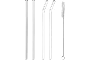 Hiware Reusable Glass Straws: Refreshing Drinks, Sustainable Style