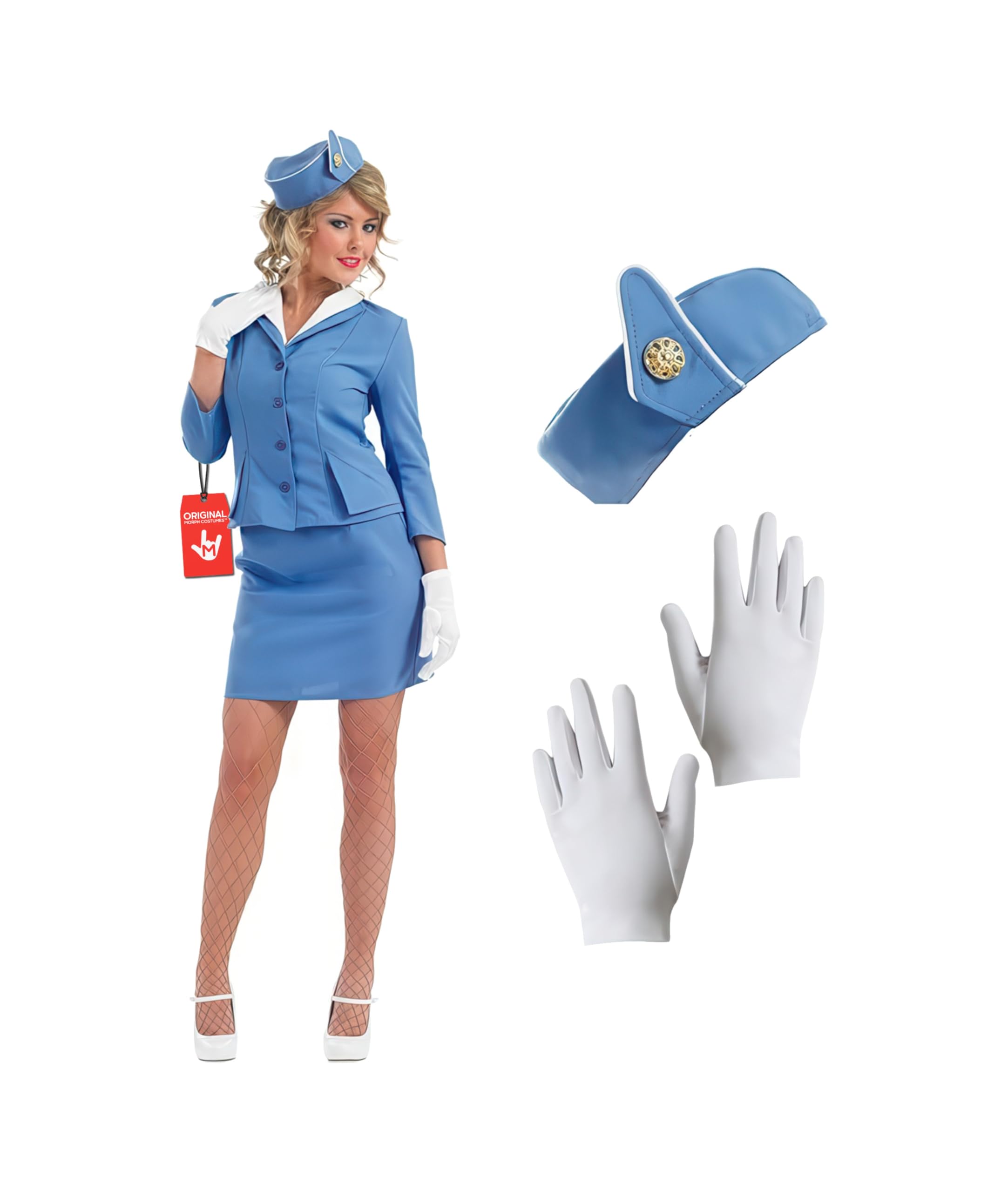 womens Flugbegleiter Blau costumes (pack of 1)