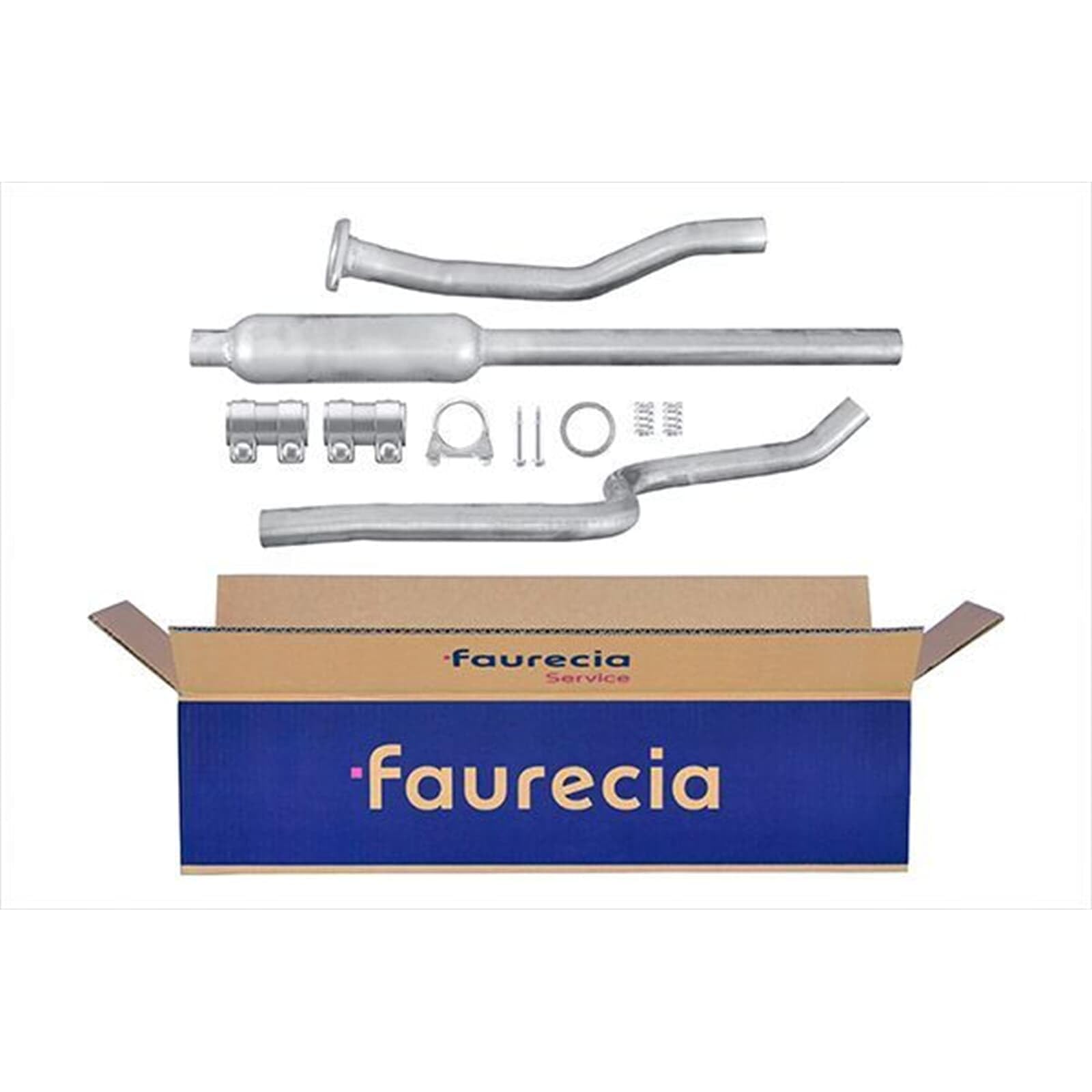 HELLA 8LB 366 020-291 Vorschalldämpfer - Easy2Fit Kit - vorne - dreiteilig - Set mit Anbauteilen | 8LB 366 020-291 Kompatibel mit C3 I (fc_, FN_),C3 Pluriel (hb_)