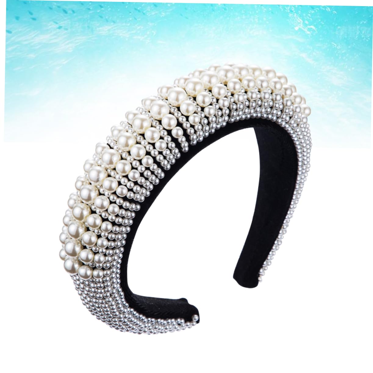 FOMIYES 2piezas Diadema De Perlas Artificiales Diseño y Elegante Para y Ocasiones Especiales Accesorio De Moda Para Mujeres
