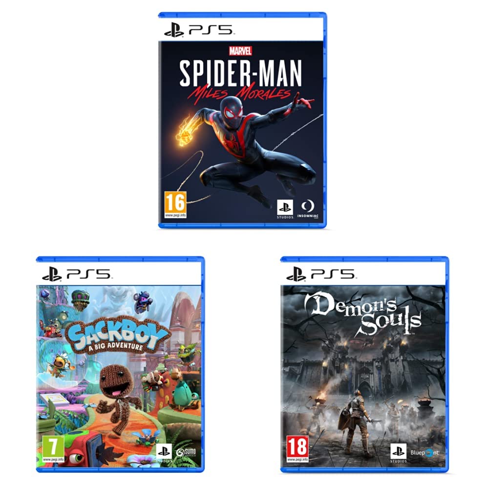 PS5 Marvels Spiderman Miles Morales (PS5)+PS5 Sackboy : A Big Adventure+PS5 Demons Souls (B08SRXXP6S) Amazon Price History, Amazon Price Tracker