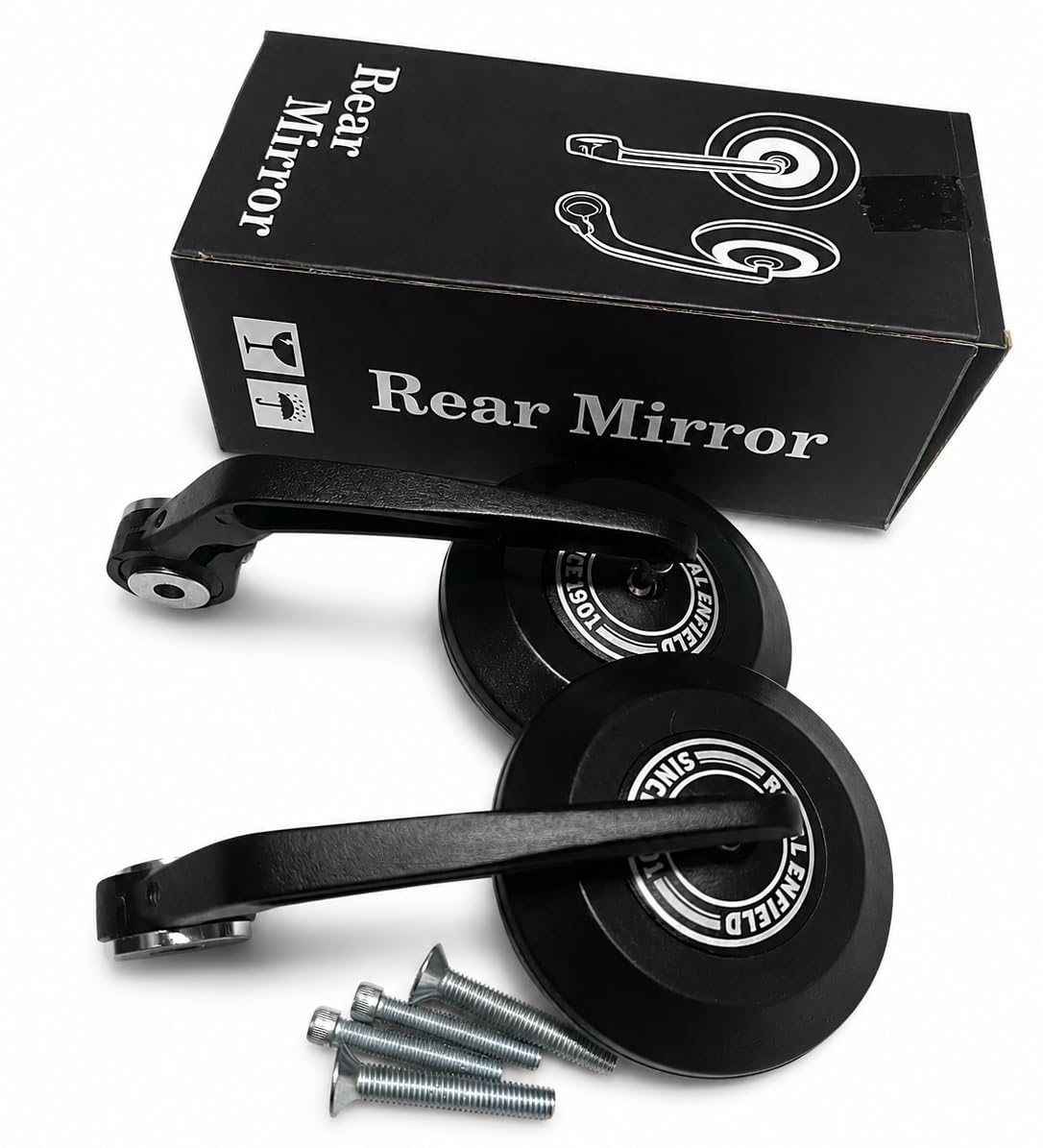 New Aluminium Handle Bar End Mirror for New Classic 350/Bullet/Hunter 350/Meteor 350/Super Meteor 650/Continental GT 650/Interceptor 650/Himalayan 450/Scram 411/Guerrilla 650-image-15