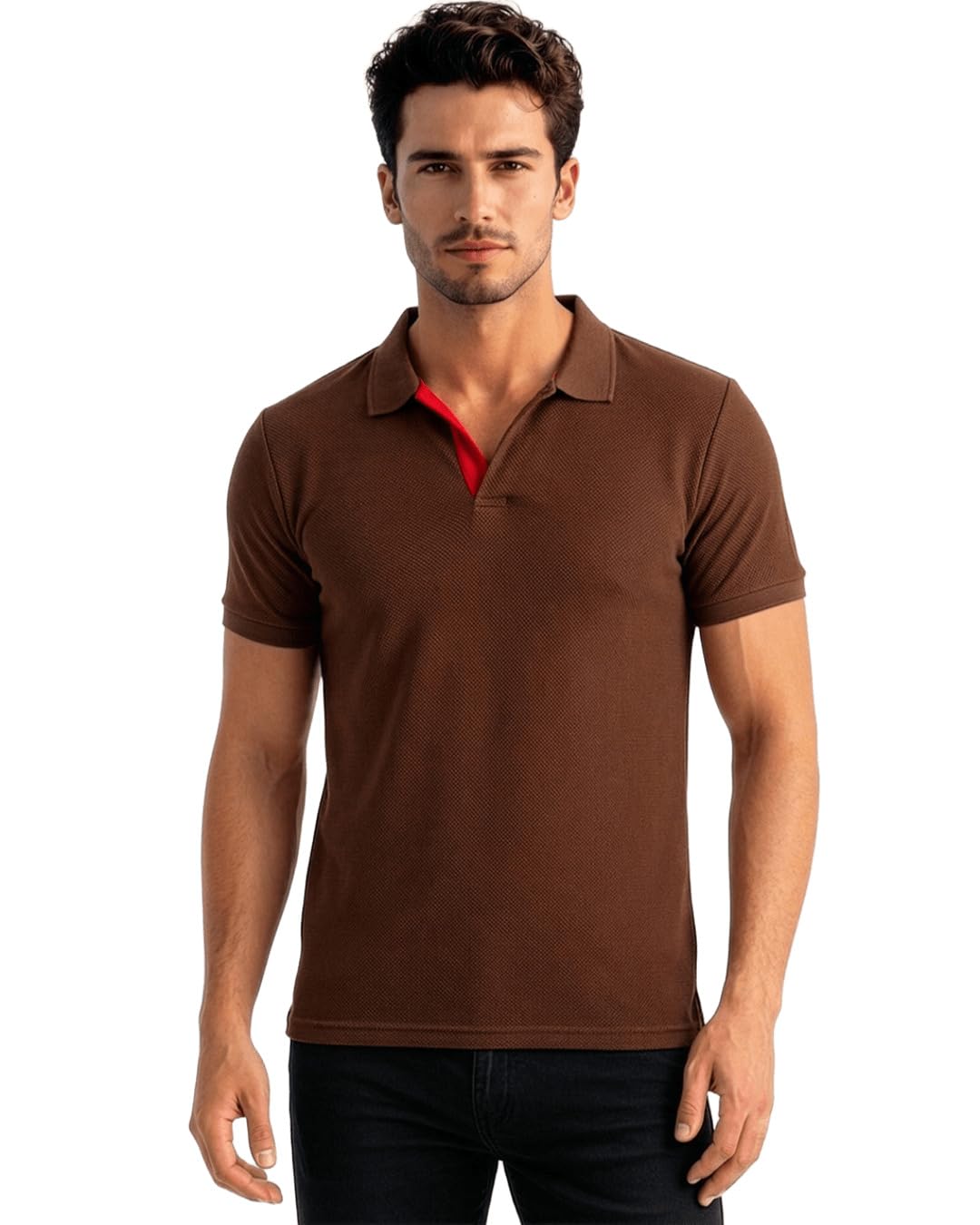 status quo Men's Polo T-Shirt | Rich Cotton Blend | Slim Fit | All Day Comfort | Contrast Inner Placket | Polo Collar-picture-23