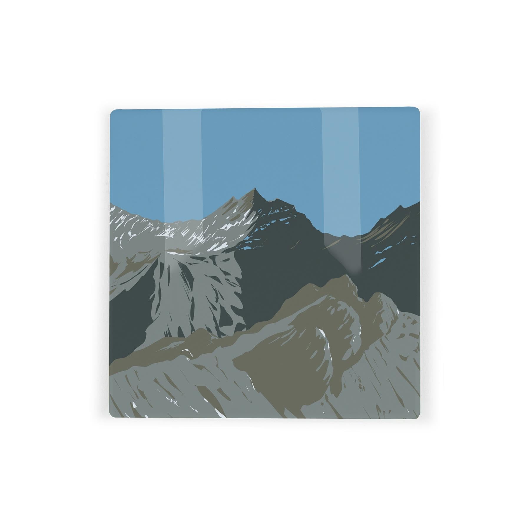 Scotland Ceramic Coaster Set - UK Scottish Landmarks/Landscapes Square Set of Four (4) Coasters Gift - Image 3