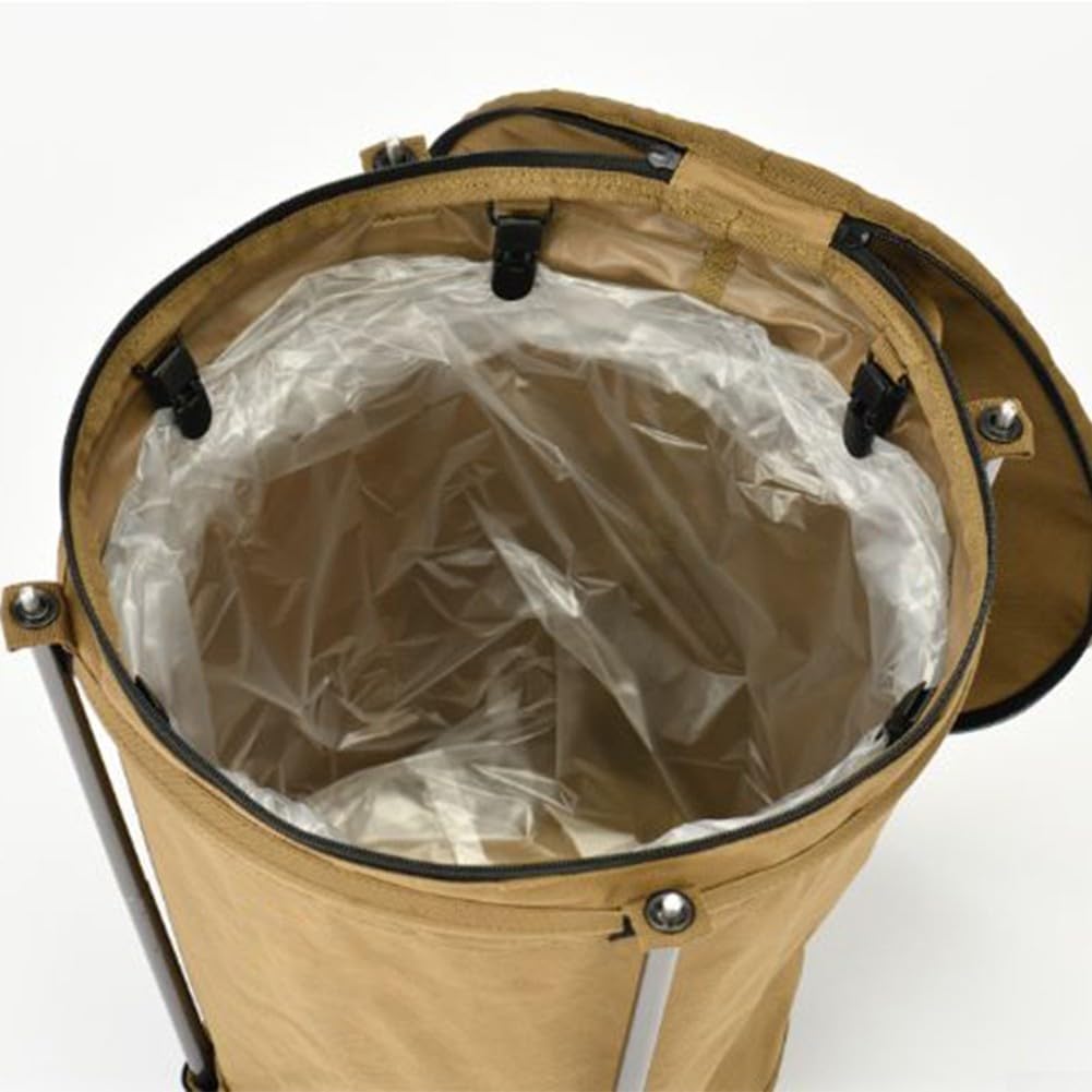 Leichter zusammenklappbarer Camping-Mülleimer, 20 Liter Fassungsvermögen, mit Oxford-Material für Picknick- und Grillabfallsammlung